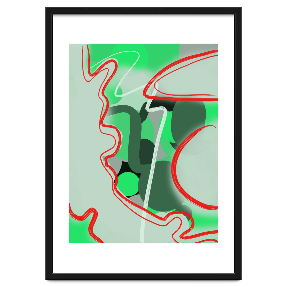 Abstraction In Complementary Colors 1