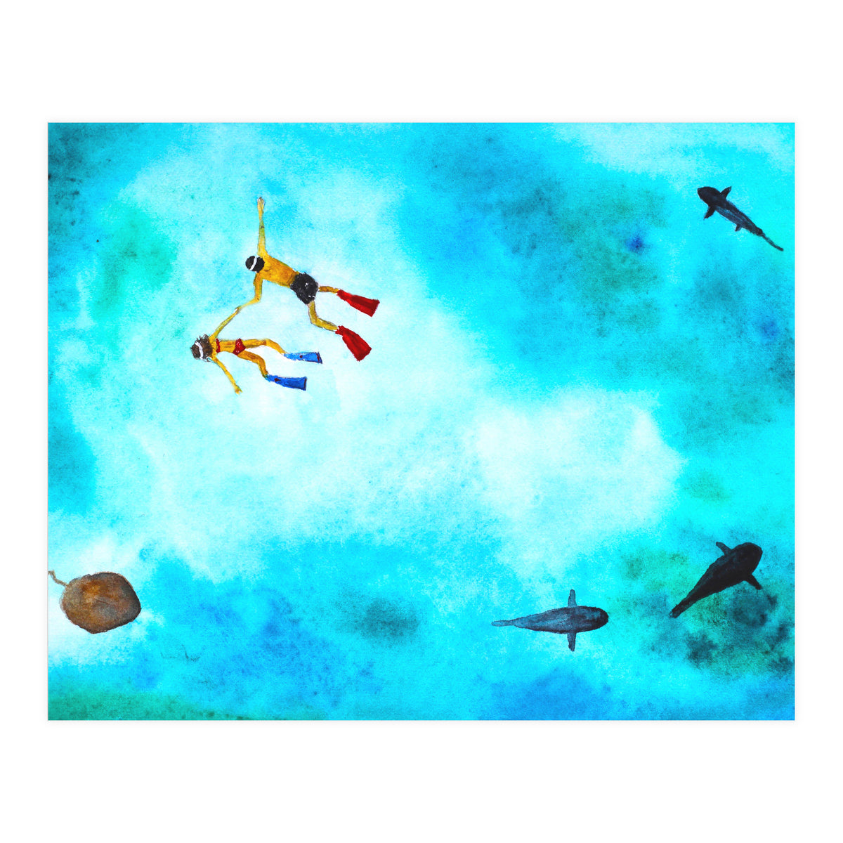 One summer day || watercolor (Print Only)