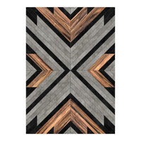 Urban Tribal Pattern No.2 - Concrete and Wood (Print Only)