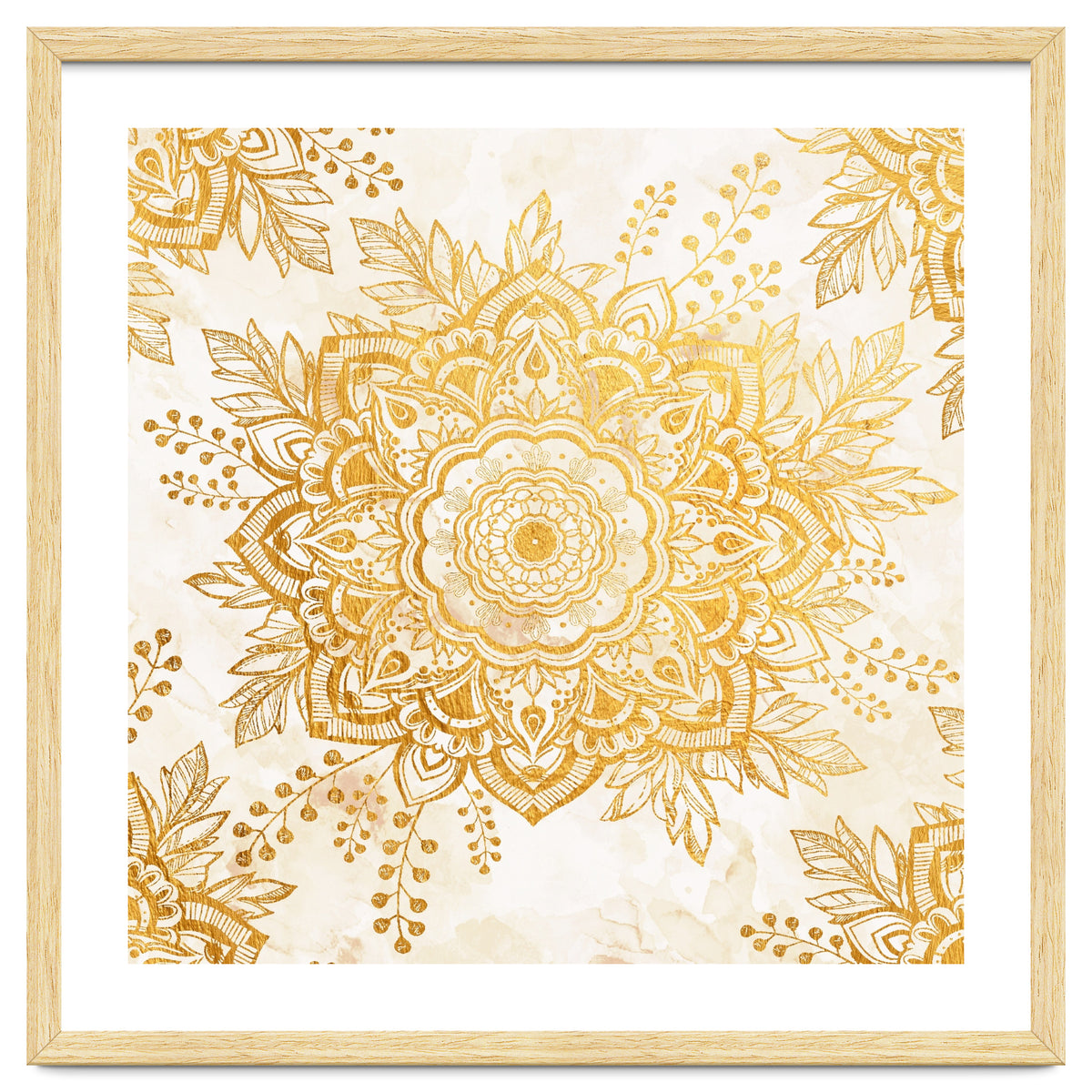 Queen Starring of Mandala-Gold Sunflower I