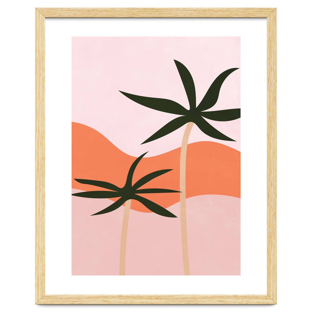 Bohemian Style Palm Trees