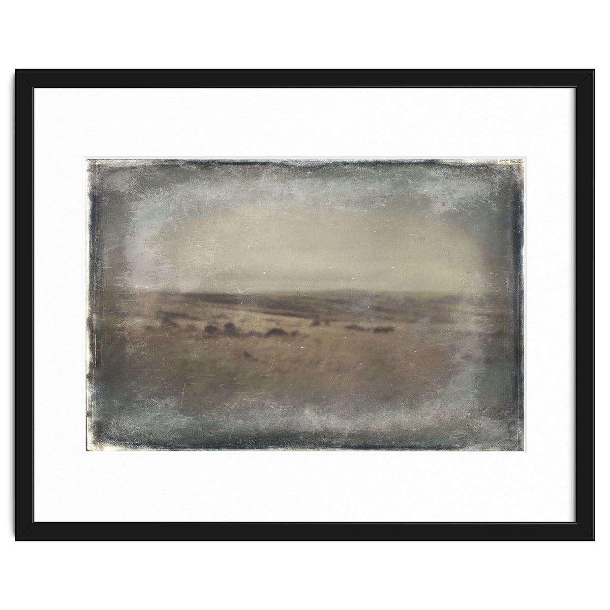 Bleak winter landscape of Saddleworth Moor