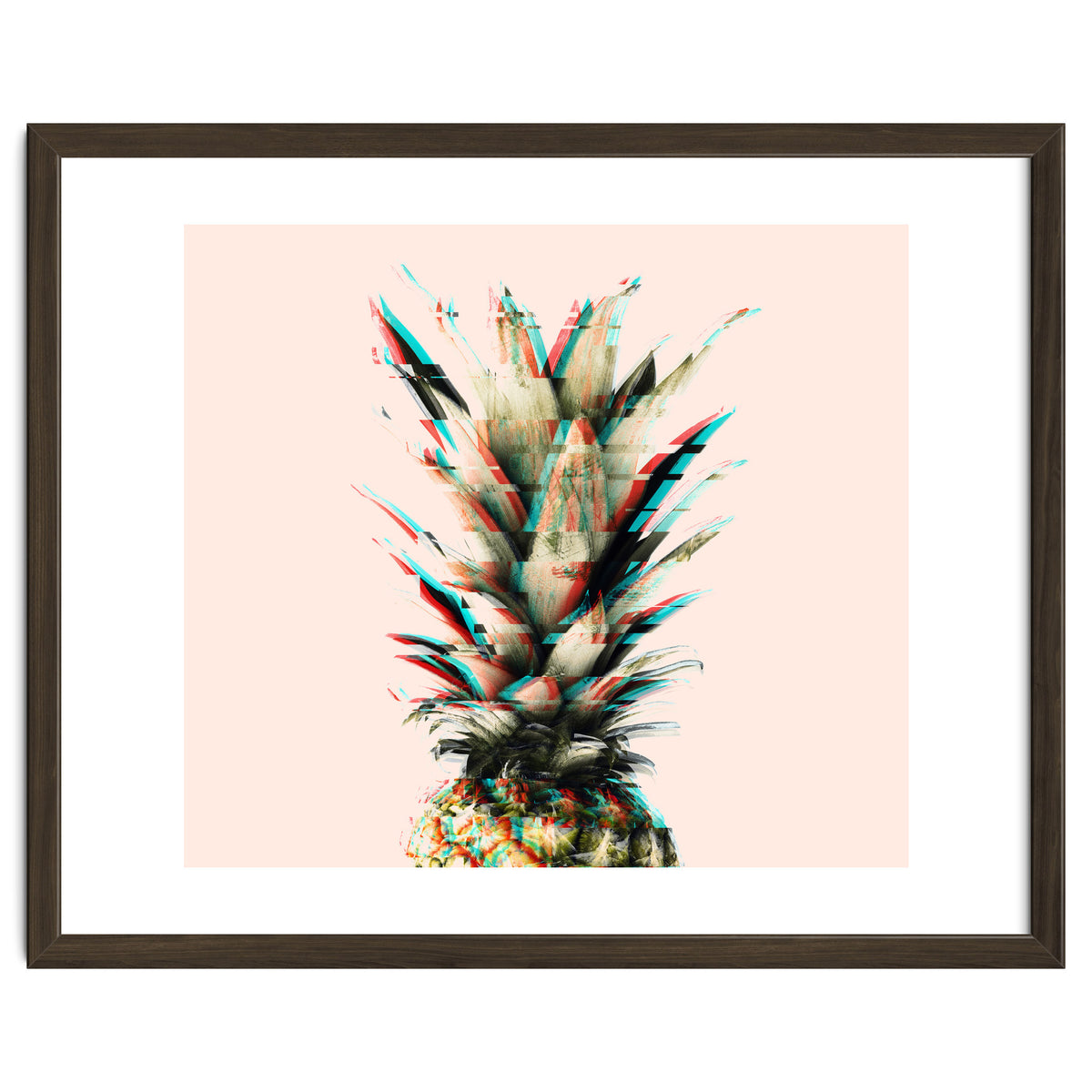 Glitch pineapple pink