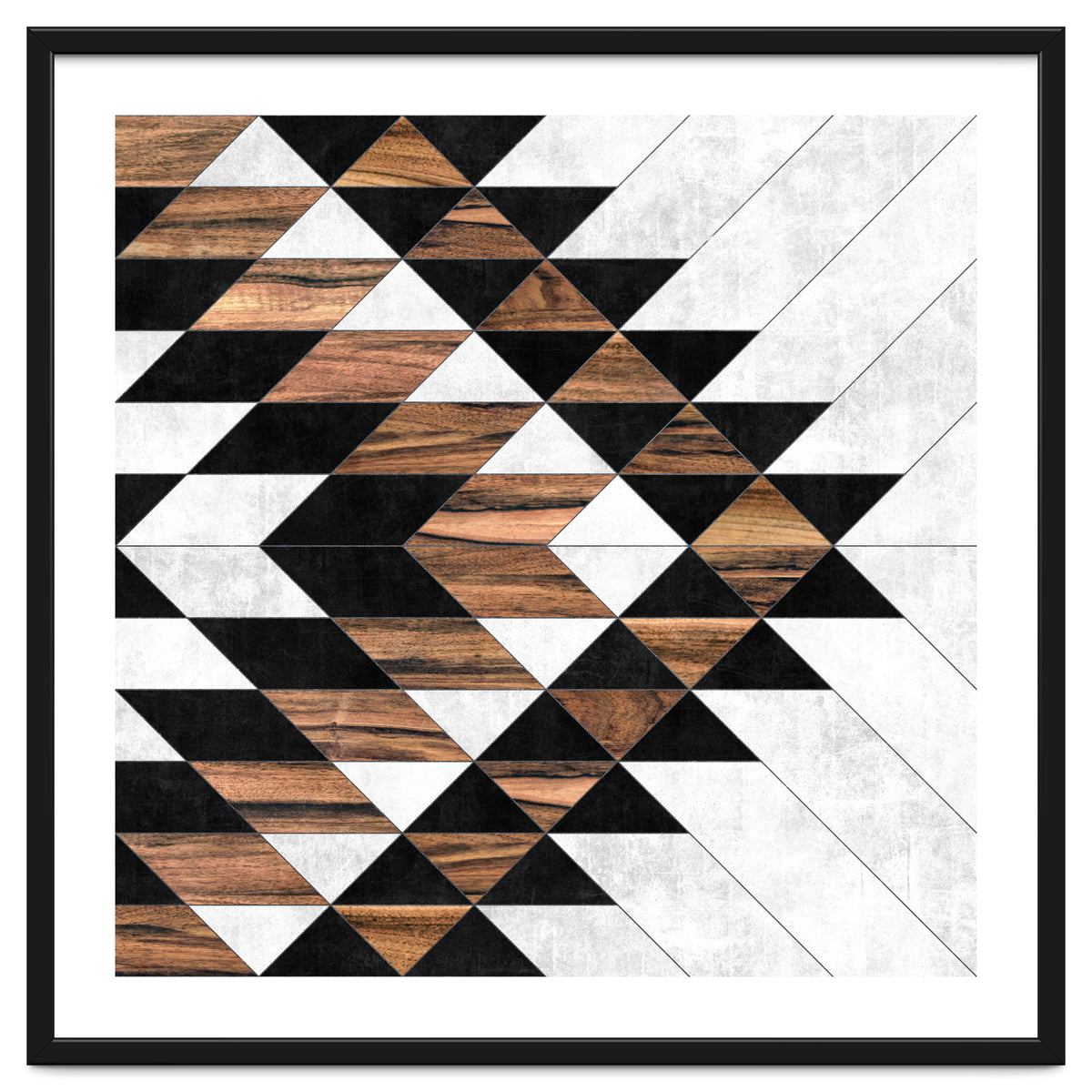 Urban Tribal Pattern No.9 - Concrete and Wood