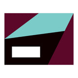 Geometric Shapes No. 84 - purple & turquoise  (Print Only) thumbnail
