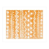 Abstract boho tribal pattern in pastel orange (Print Only) thumbnail
