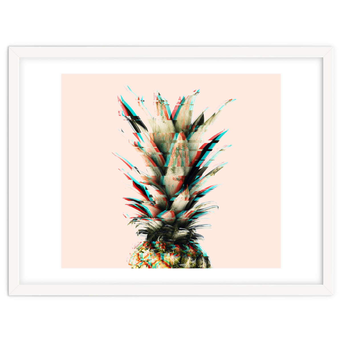 Glitch pineapple pink