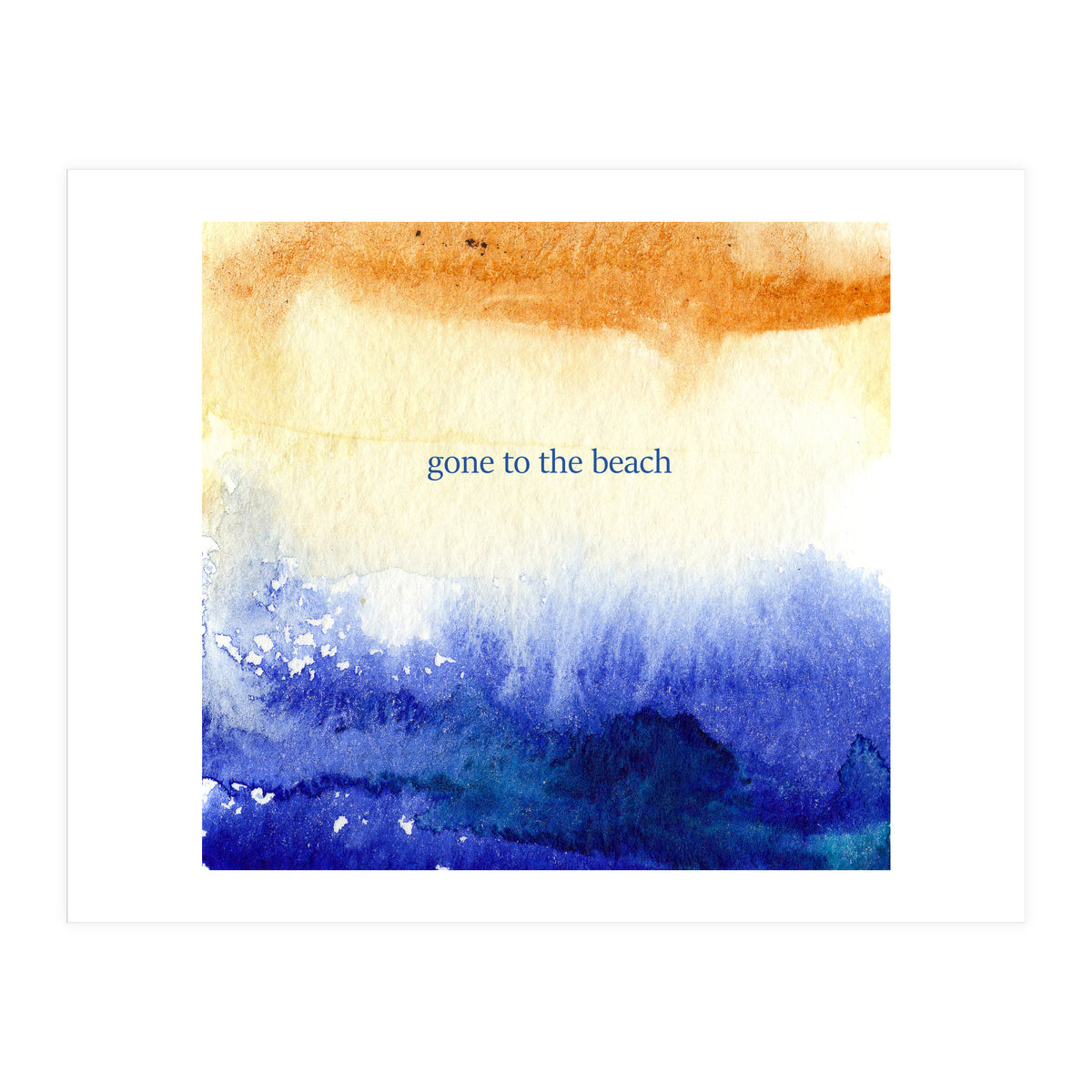 Gone to the beach || watercolor (Print Only)