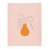 Pink and orange vase and plants (Print Only) thumbnail