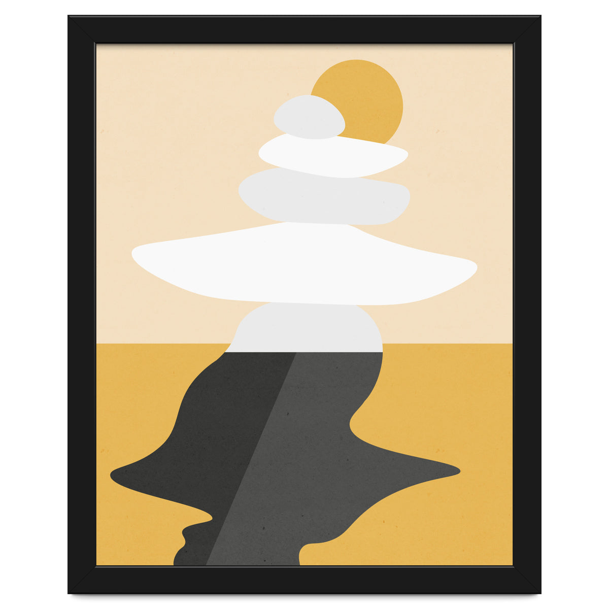 Abstract Cairn - Golden Desert