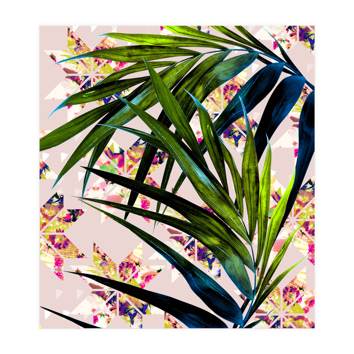 Leaves on mosaic  (Print Only)