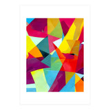 The Abstract Bohemian, Contemporary Geometric Shapes Painting, Eclectic Colorful Maximalist Modern (Print Only) thumbnail