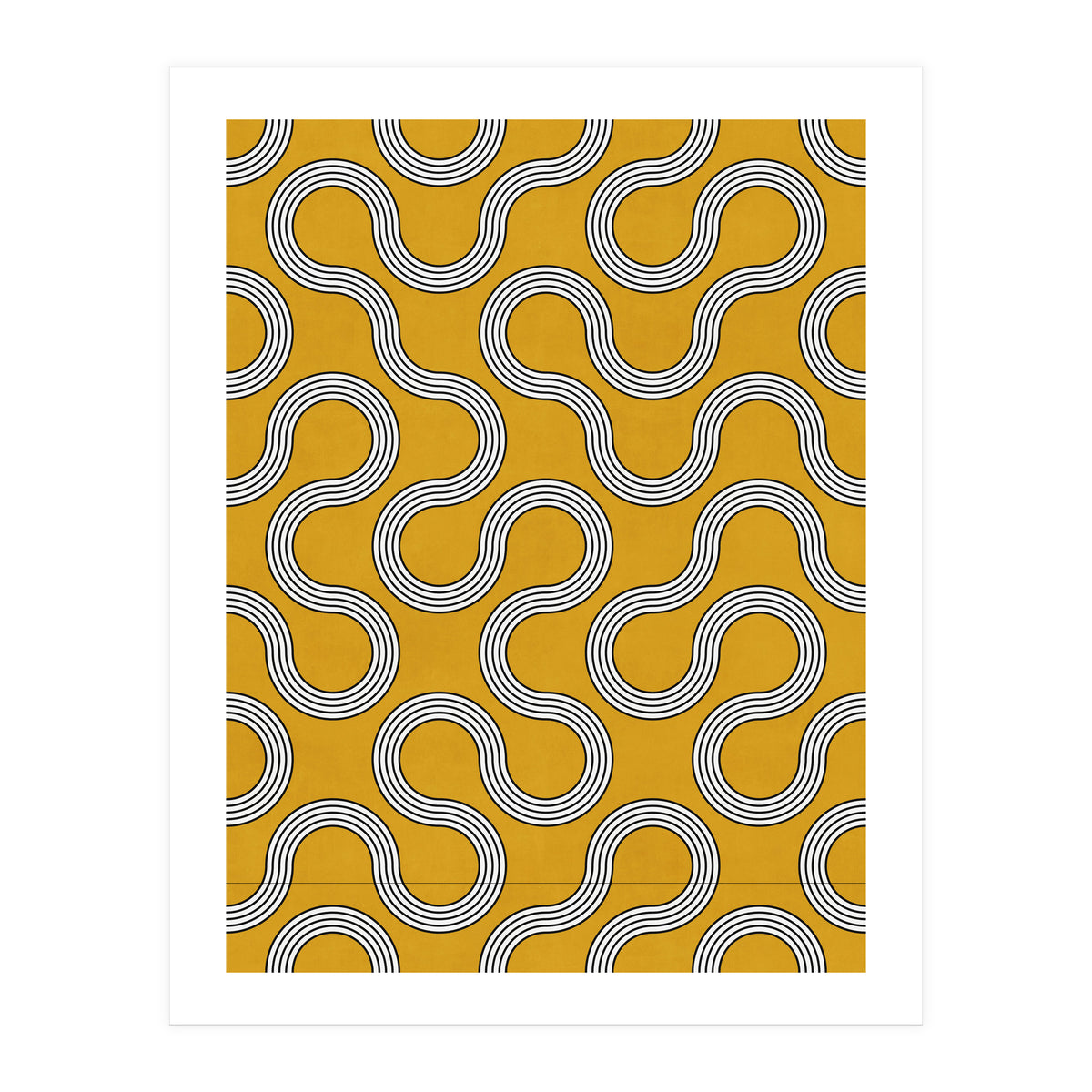 My Favorite Geometric Patterns No.31 - Mustard Yellow (Print Only)