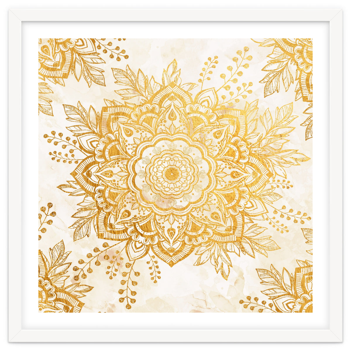 Queen Starring of Mandala-Gold Sunflower I
