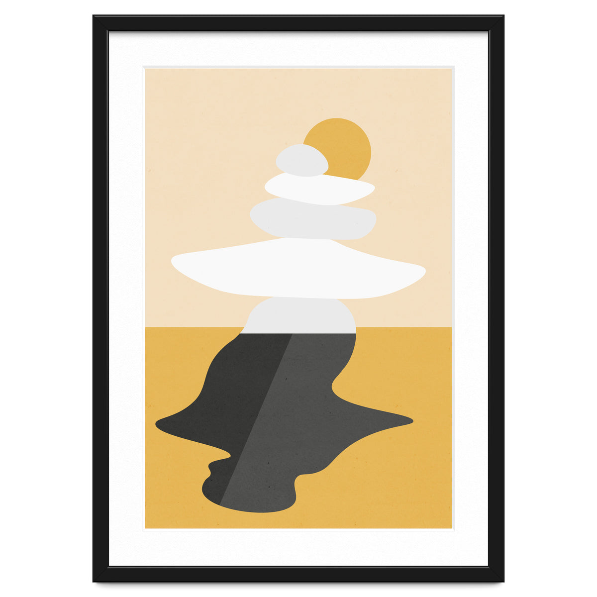 Abstract Cairn - Golden Desert