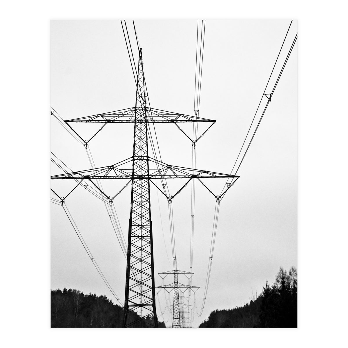 Pylon Landscape, Urban Germany (Print Only)