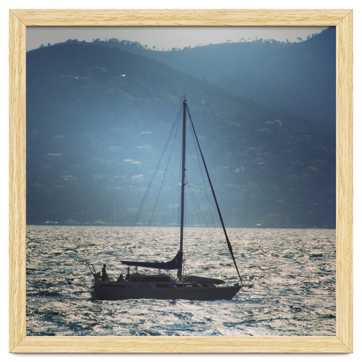 Sailing boat at sunset