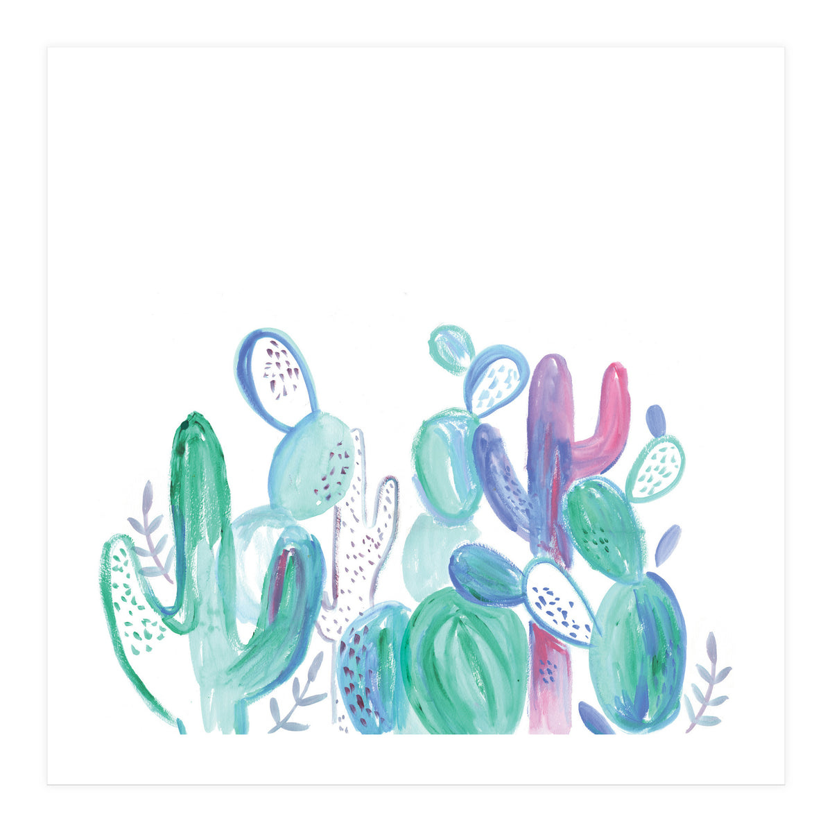 Abstract Cacti (Print Only)