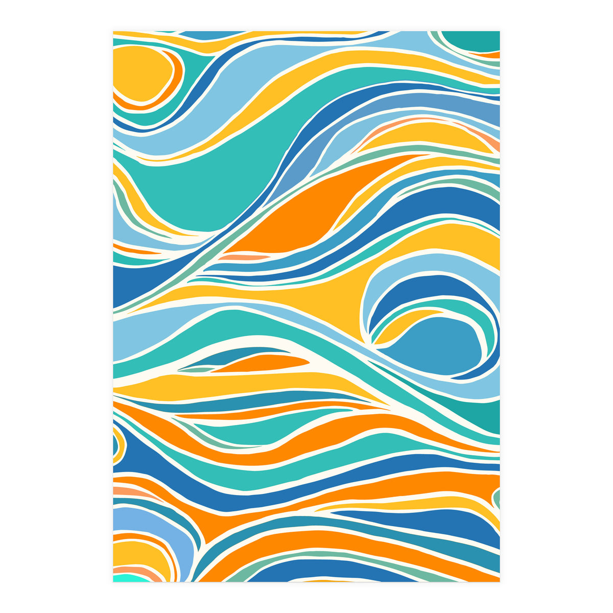 Summer Beach Abstract (Print Only)