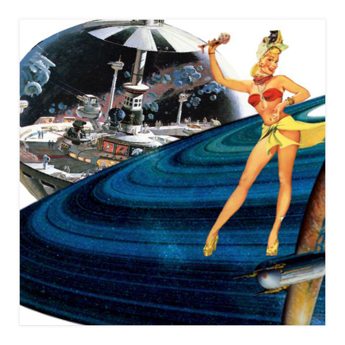 Dancer on Saturn Rings (Print Only)