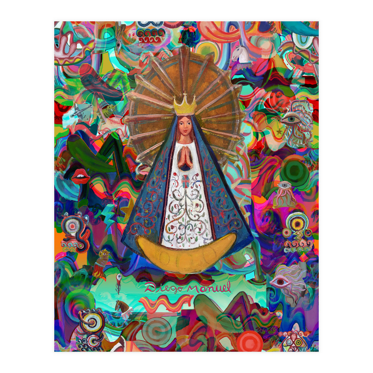 Virgen Y Graffiti 9 (Print Only)
