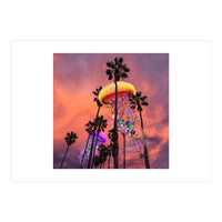 Electric Jellyfish in Palm Trees  (Print Only)