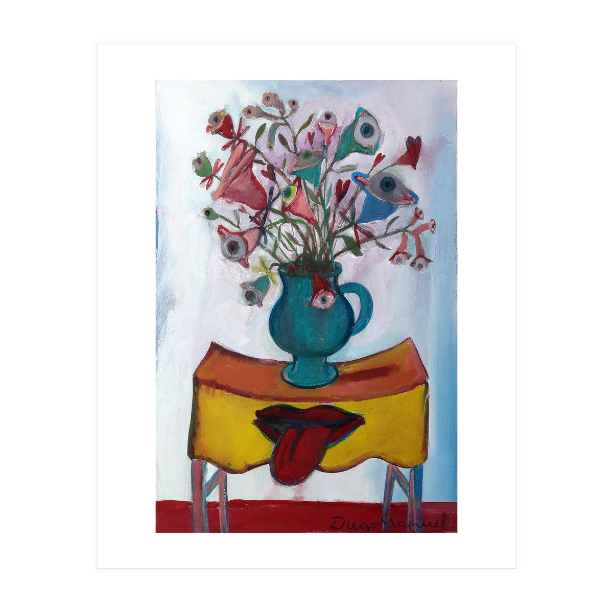 Flores Ojos Bocas 2 (Print Only)