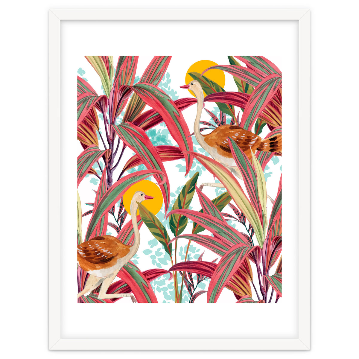 Faith Is The Bird That Feels The Light When The Dawn Is Still Dark, Vintage Botanical Nature Painting Jungle