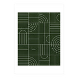 My Favorite Geometric Patterns No.24 - Deep Green (Print Only) thumbnail