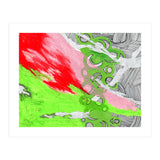 Green and Pink Spill (Print Only) thumbnail