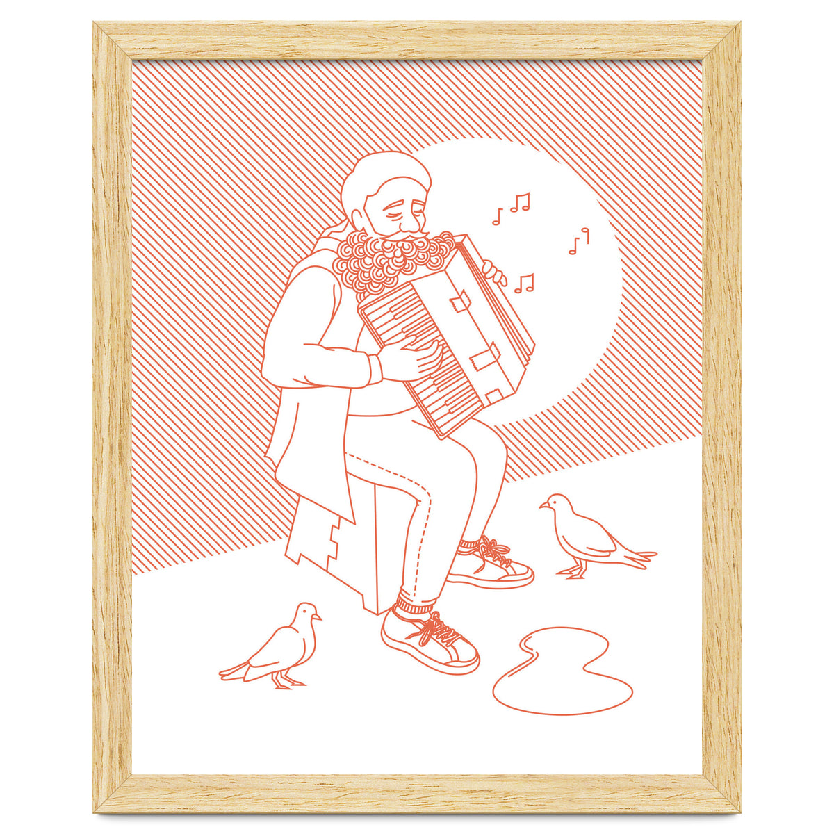 "For Love Not Money" in Orange