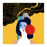 Maid in meditation (Print Only) thumbnail