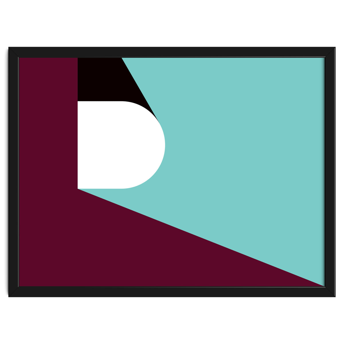 Geometric Shapes No. 82 - purple & teal