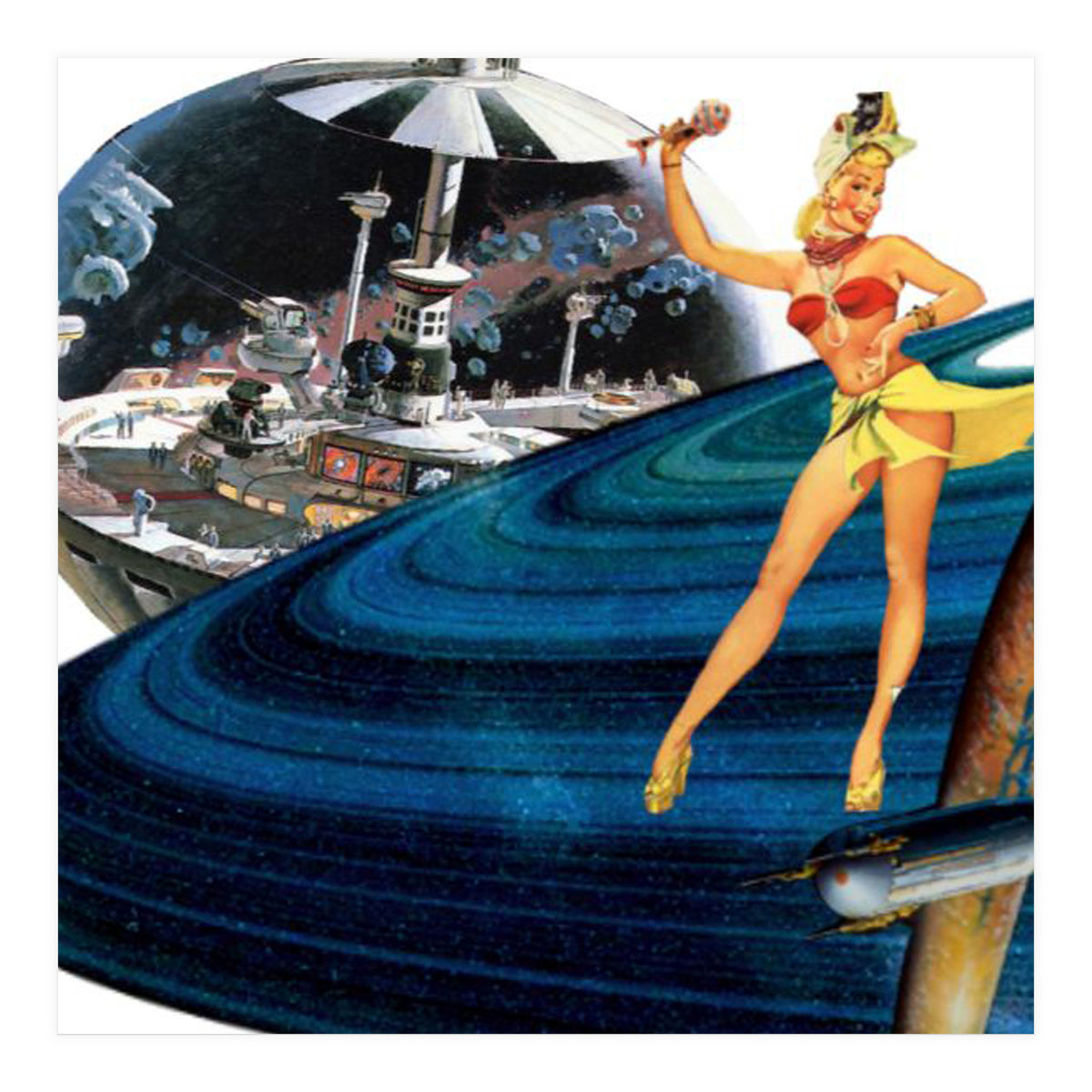 Dancer on Saturn Rings (Print Only)