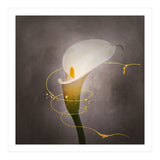 Graceful flower - Calla No. 4 | vintage style gold (Print Only) thumbnail
