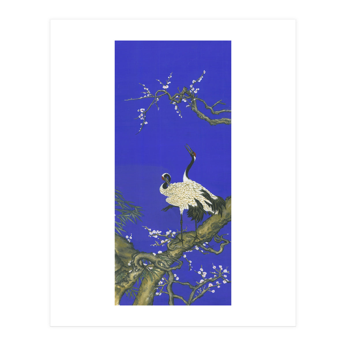 Cranes & Peach Blossom (Print Only)