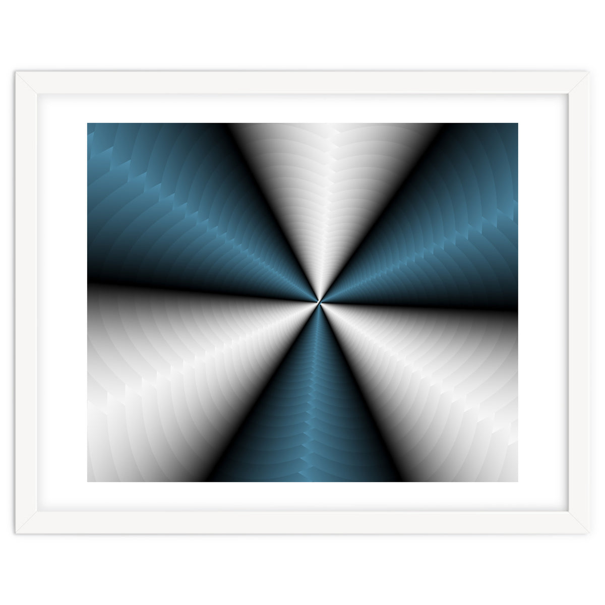 Blue Color Modern Interior Art