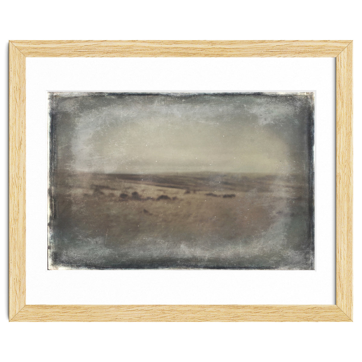 Bleak winter landscape of Saddleworth Moor