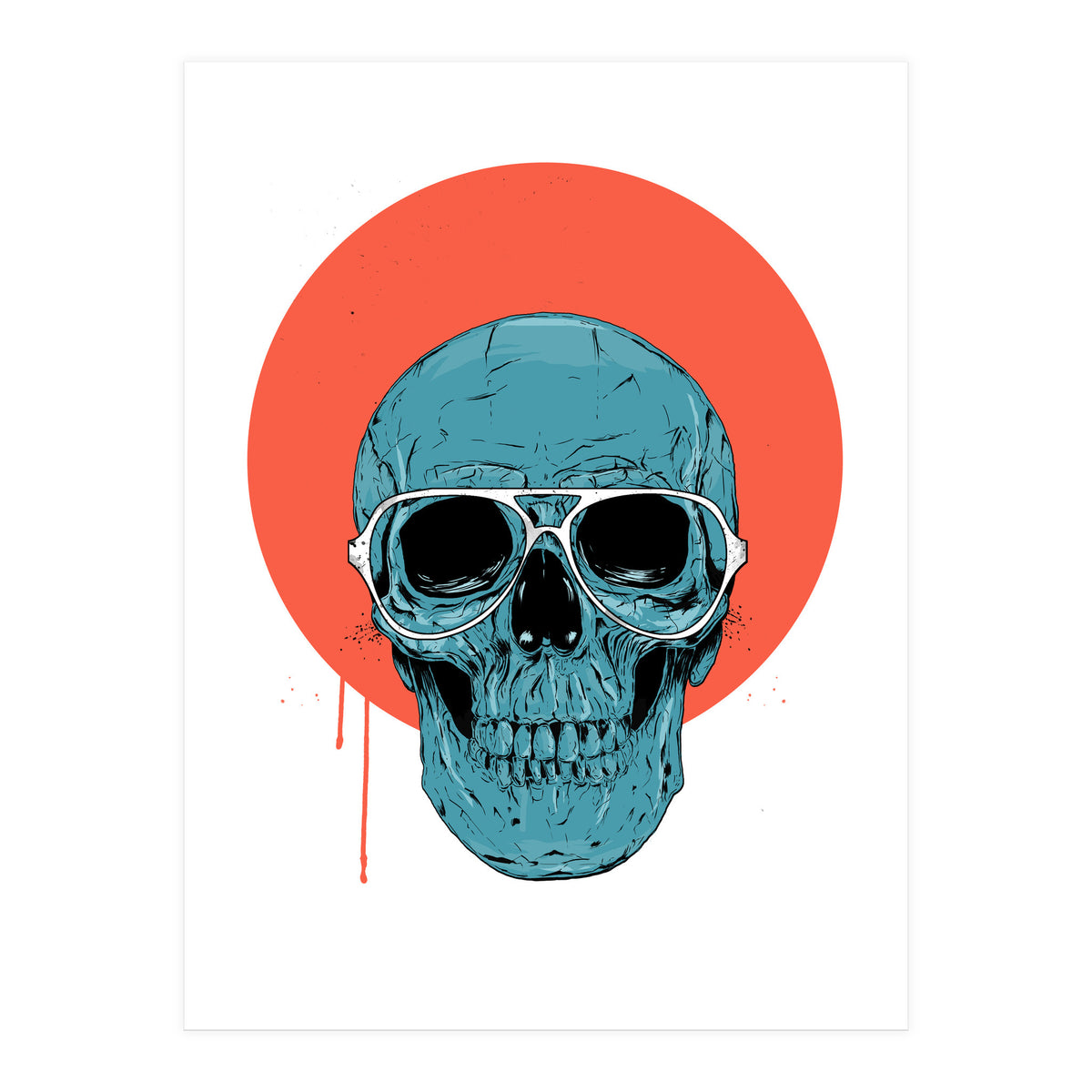 Blue Skull II (Print Only)
