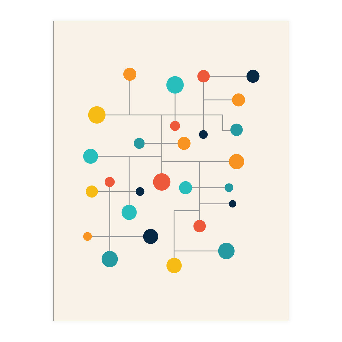 Mid Century Modern Geometry 015 (Print Only)