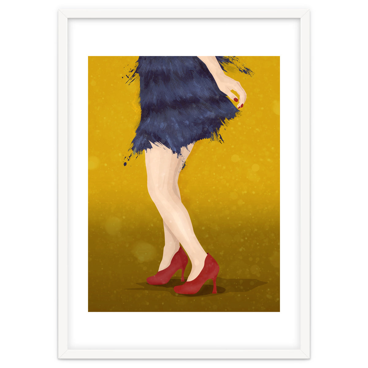 Flapper with red shoes