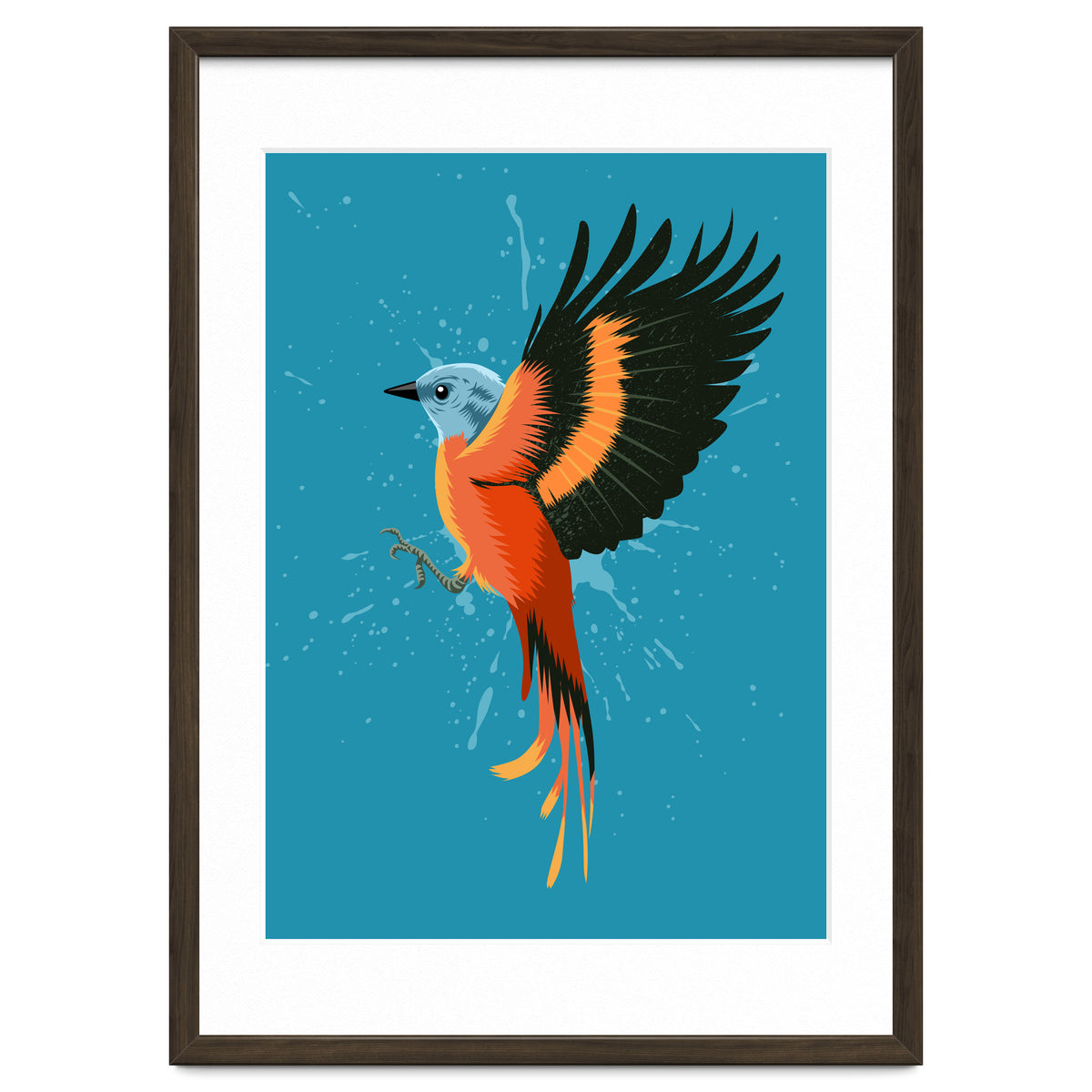 Tropical flying bird