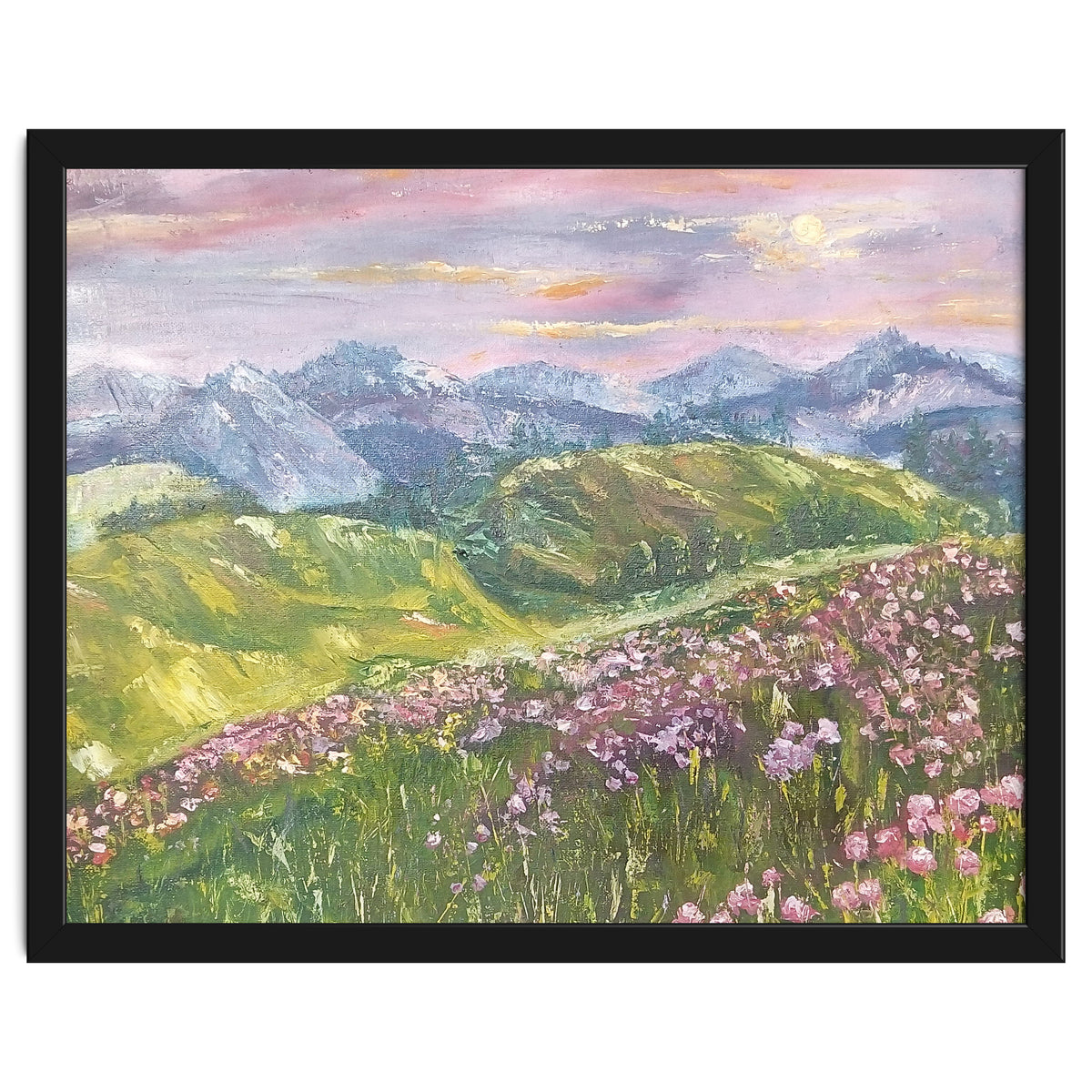 Sunset in the mountains