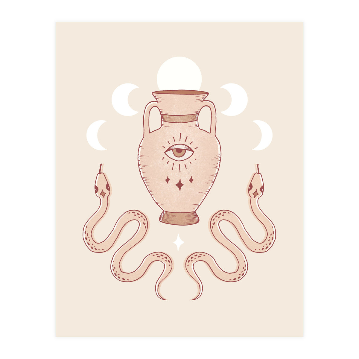 Terracotta Snakes (Print Only)