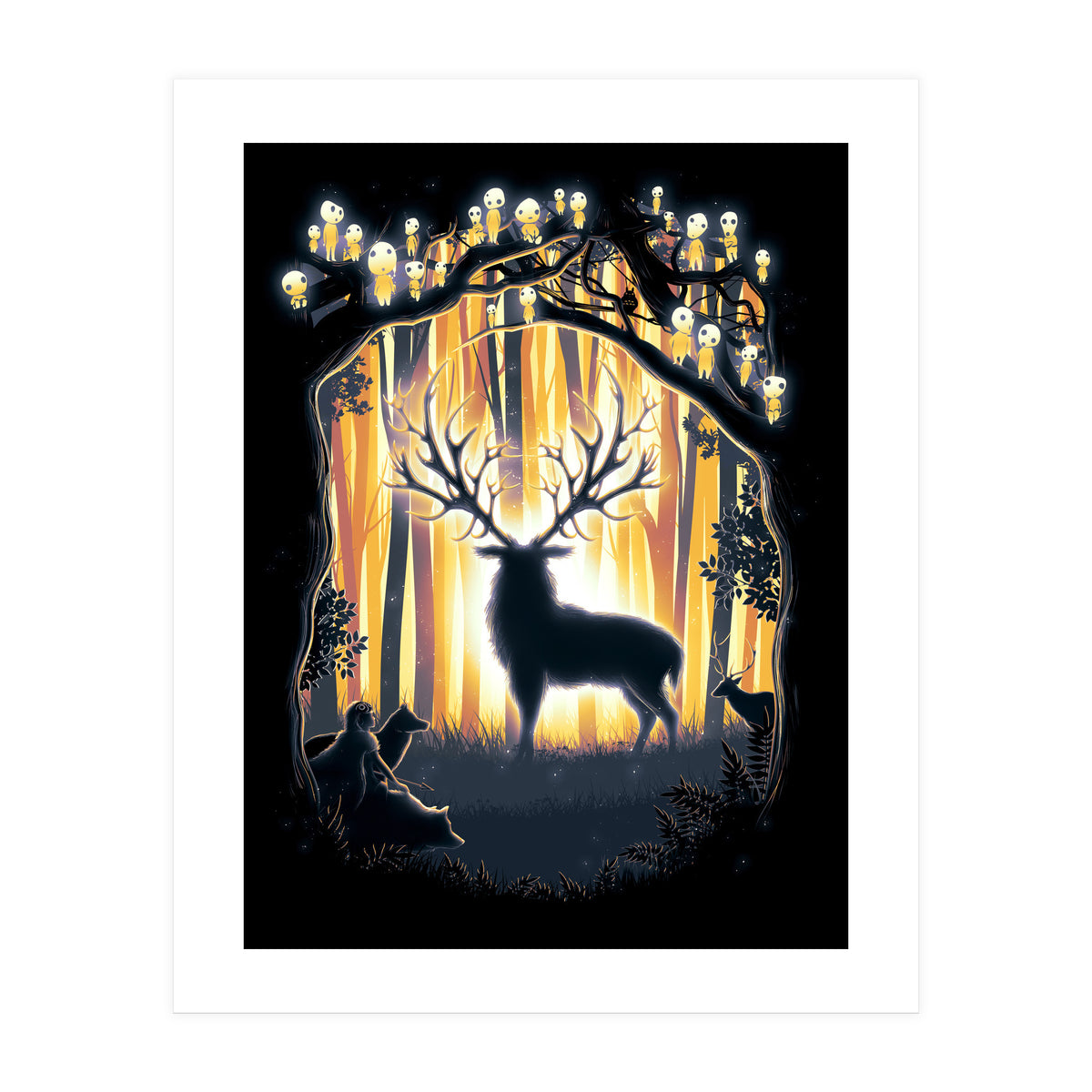 Deer God Please Save Our Forest (Print Only)