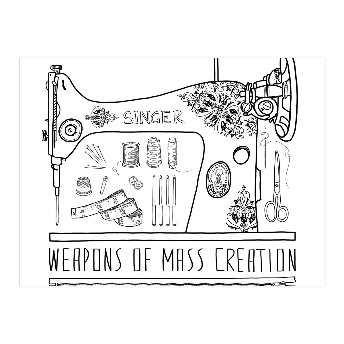 Weapons Of Mass Creation - Sewing (Print Only)