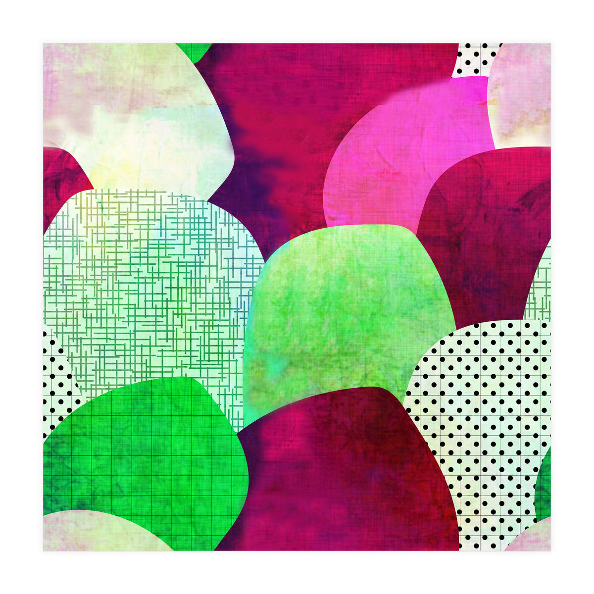 Opala Circles are the new triangles purple (Print Only)