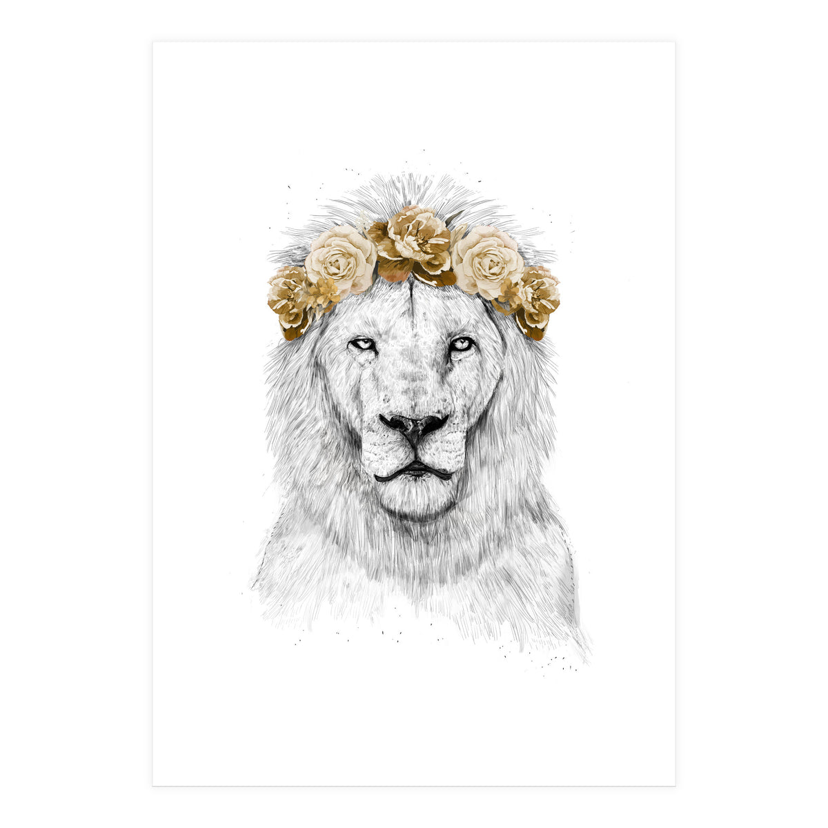 Festival Lion (color version) (Print Only)