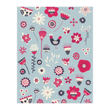 Spring Folk Floral Blue (Print Only) thumbnail