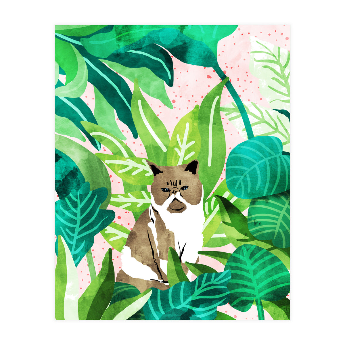Tropical Glam Cat (Print Only)
